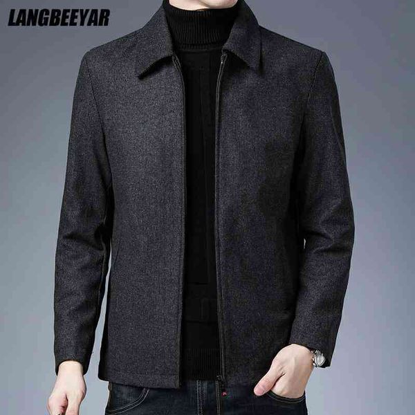 new brand casual lapel autumn winter mens coat 2021 men clothing fashion et solid classic windbreaker, Black
new brand casual lapel autumn winter mens coat 2021 men clothing fashion et solid classic windbreaker, Black