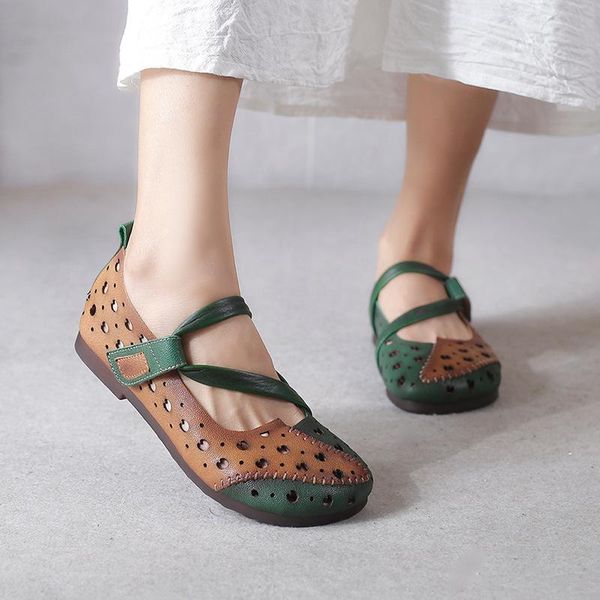 women sandals retro genuine leather platform shoes summer 2021 hook loop mixed colors hollow concise ladies sandalias mujer, Black
women sandals retro genuine leather platform shoes summer 2021 hook loop mixed colors hollow concise ladies sandalias mujer, Black