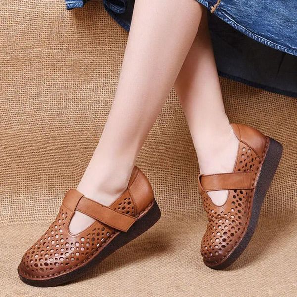 retro thick-soled ethnic handmade leather sandals female spring and summer hollow soft-soled comfortable baotou mother shoes, Black
retro thick-soled ethnic handmade leather sandals female spring and summer hollow soft-soled comfortable baotou mother shoes, Black