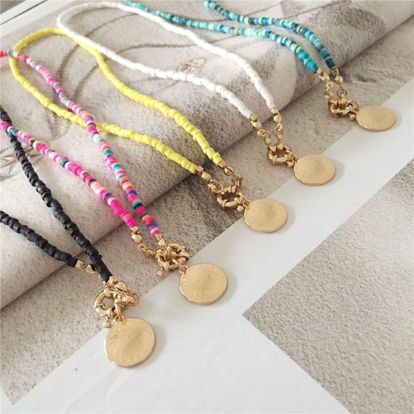 pendant necklaces bohemian vintage colorful beads chain tassel coin fashion jewelry for women elegant accessories, Silver
pendant necklaces bohemian vintage colorful beads chain tassel coin fashion jewelry for women elegant accessories, Silver