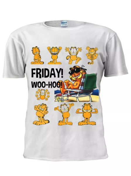 garfield the cat t-shirt cartoon funny inspired men women tshirt m365, White;black
garfield the cat t-shirt cartoon funny inspired men women tshirt m365, White;black