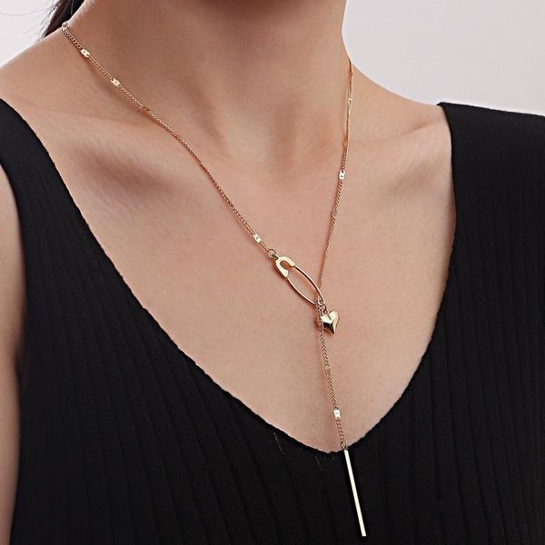 pendant necklaces tassel necklace women heart woman chain simple jewelry gold color trendy sweet zinc alloy naszyjnik, Silver
pendant necklaces tassel necklace women heart woman chain simple jewelry gold color trendy sweet zinc alloy naszyjnik, Silver
