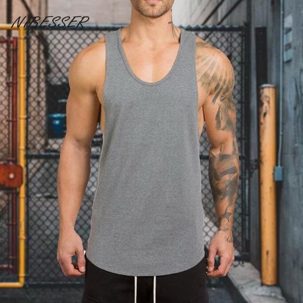 men' tank nibesser men solid color vest sleeveless loose fitness clothing running leisure training stretch slim breathable, White;black
men' tank nibesser men solid color vest sleeveless loose fitness clothing running leisure training stretch slim breathable, White;black