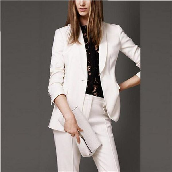 women's suits & blazers formal white female uniform office pantsuit designs custom-made women's trousers stylish ladies'suits, White;black
women's suits & blazers formal white female uniform office pantsuit designs custom-made women's trousers stylish ladies'suits, White;black