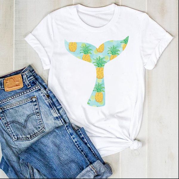 women lady womens pineapple short sleeve mermaid fruit beach ladies summer t tee female shirt clothes graphic, White
women lady womens pineapple short sleeve mermaid fruit beach ladies summer t tee female shirt clothes graphic, White