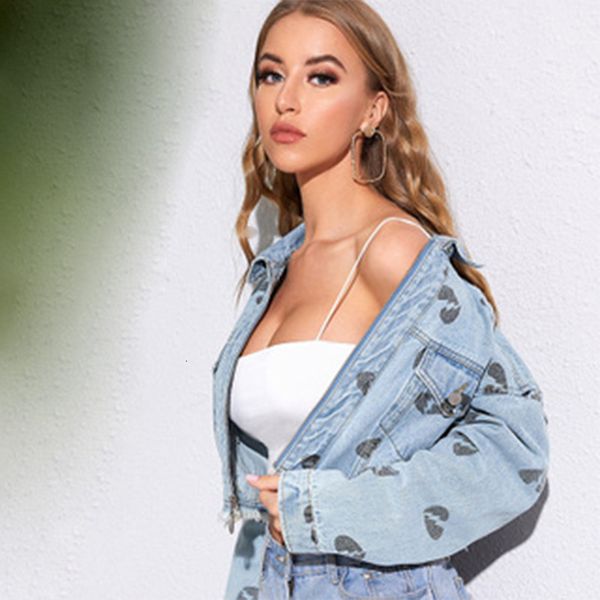 women's jackets european and american street fashion short printed denim burr women 174b, Black;brown
women's jackets european and american street fashion short printed denim burr women 174b, Black;brown