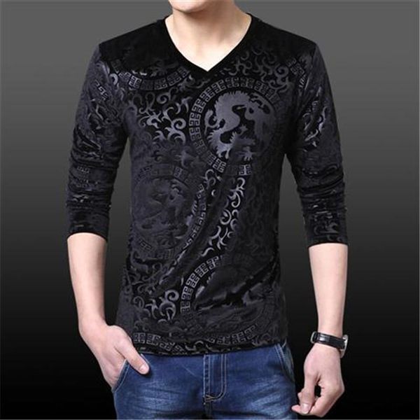 men's t-shirts 2021 spring and autumn long-sleeved t -shirt v-neck bottoming shirt gold velvet tight-fitting large size casual simple, White;black
men's t-shirts 2021 spring and autumn long-sleeved t -shirt v-neck bottoming shirt gold velvet tight-fitting large size casual simple, White;black