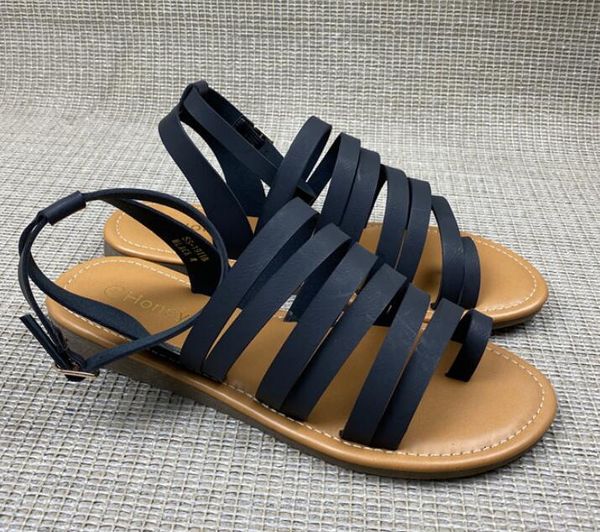 2021 trendy comfortable soft-soled large size women's sandals one-word buckle casual flat shoes, Black
2021 trendy comfortable soft-soled large size women's sandals one-word buckle casual flat shoes, Black