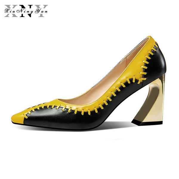 dress shoes fashion spring autumn women pumps pointed toe shallow genuine leather women's high heels woman big size 33-42, Black
dress shoes fashion spring autumn women pumps pointed toe shallow genuine leather women's high heels woman big size 33-42, Black
