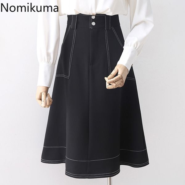 nomikuma high waist a line skirts women solid color casual fashion skirt female korean style office ladies faldas mujer 3b813 210514, Black
nomikuma high waist a line skirts women solid color casual fashion skirt female korean style office ladies faldas mujer 3b813 210514, Black