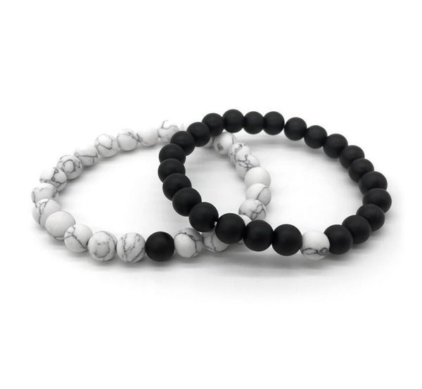 link, chain 1- 2pcs black and white natural stone distance bracelets & bangles for women men strand lovers gifts jewelry
link, chain 1- 2pcs black and white natural stone distance bracelets & bangles for women men strand lovers gifts jewelry