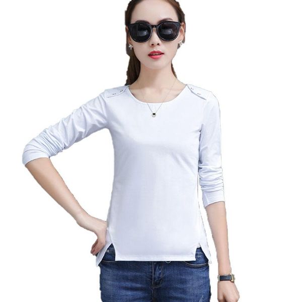 women's t-shirt volocean womens 2021 cotton women shirt tees autumn solid woman blusas feminina winter warm causal tshirt, White
women's t-shirt volocean womens 2021 cotton women shirt tees autumn solid woman blusas feminina winter warm causal tshirt, White