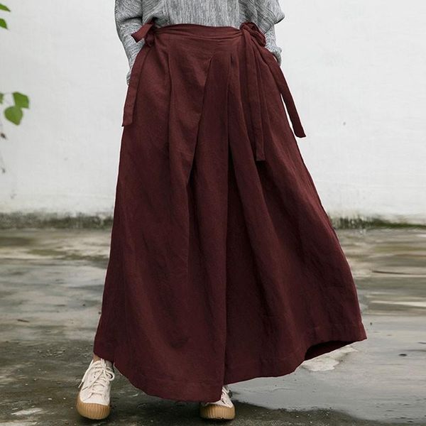 fairynatural loose casual long lace up wide leg pants 2021 autumn spring cotton linen ladies fashion oversize trousers women's & capris, Black;white
fairynatural loose casual long lace up wide leg pants 2021 autumn spring cotton linen ladies fashion oversize trousers women's & capris, Black;white