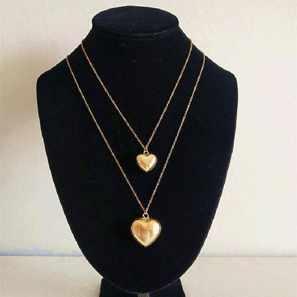 wholesale 10 pieces of 3d golden heart pendant necklace beautiful female jewelry copper material winter product necklaces, Silver
wholesale 10 pieces of 3d golden heart pendant necklace beautiful female jewelry copper material winter product necklaces, Silver