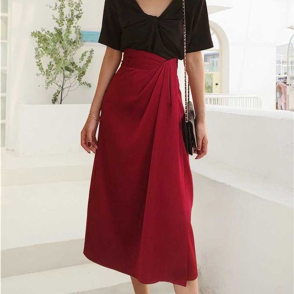 spring irregular high waist folds design skirt solid split mujer faldas korean fashion a-line women clothing 13a117 210525, Black
spring irregular high waist folds design skirt solid split mujer faldas korean fashion a-line women clothing 13a117 210525, Black
