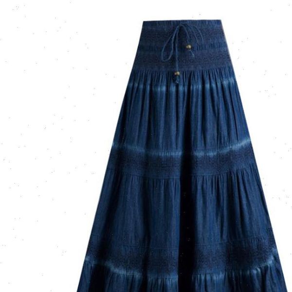 spring summer high waist denim women skirts pleated vintage ankle length muslim long jeans dark blue skirt female, Black
spring summer high waist denim women skirts pleated vintage ankle length muslim long jeans dark blue skirt female, Black
