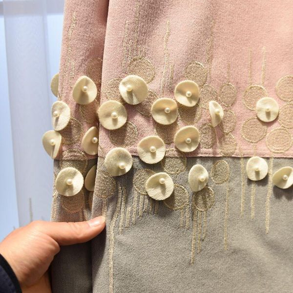 pink grey splice curtains window treatments embroidery beads drapes curtain sheer for living room finished jk108y &
pink grey splice curtains window treatments embroidery beads drapes curtain sheer for living room finished jk108y &