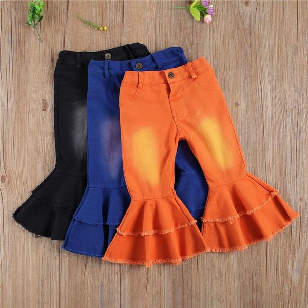1 6y fashion toddler baby girls ripped flare pants autumn winter solid ruffles bell bottomed long trousers for kids, Blue
1 6y fashion toddler baby girls ripped flare pants autumn winter solid ruffles bell bottomed long trousers for kids, Blue