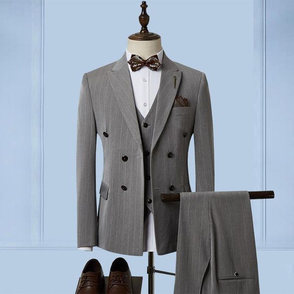men's suits & blazers suit three piece korean fashion business professional dress bridegroom wedding british casual, White;black
men's suits & blazers suit three piece korean fashion business professional dress bridegroom wedding british casual, White;black