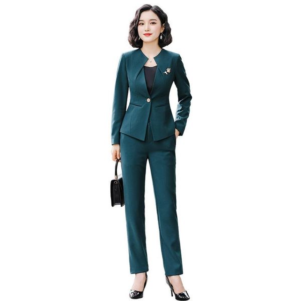 women's suits & blazers spring and autumn fashion women clothinglong-sleeved suit pants el front desk ol professional work clothes two-, White;black
women's suits & blazers spring and autumn fashion women clothinglong-sleeved suit pants el front desk ol professional work clothes two-, White;black
