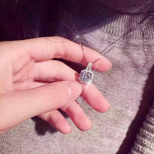 pendant necklaces 925 sterling silver women necklace zircon shine fashoin contracted choker noble fine jewelry gift
pendant necklaces 925 sterling silver women necklace zircon shine fashoin contracted choker noble fine jewelry gift