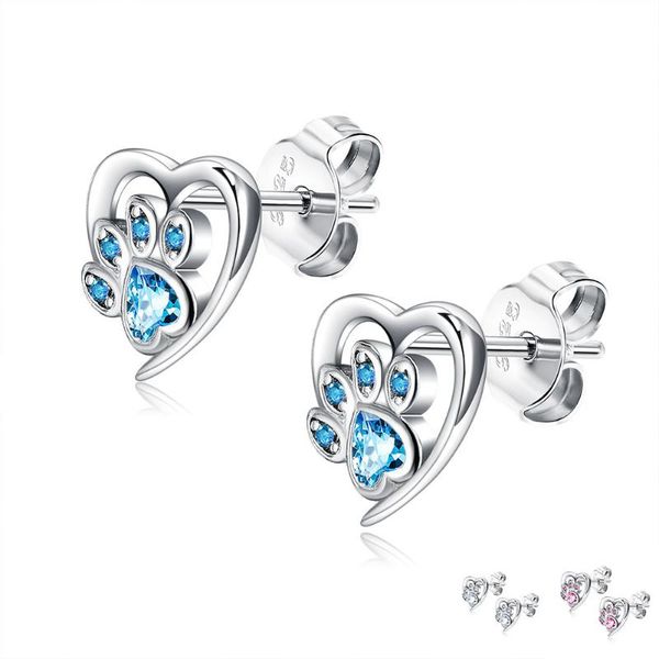 stud zemior 925 sterling silver earrings for women heart shape blue cubic zirconia footprint earring anniversary fine jewelry, Golden;silver
stud zemior 925 sterling silver earrings for women heart shape blue cubic zirconia footprint earring anniversary fine jewelry, Golden;silver
