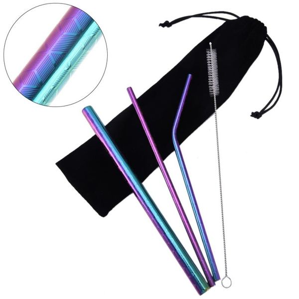 drinking straws reusable straw metal stainless steel with cleaner brush for home party barware bar accessories
drinking straws reusable straw metal stainless steel with cleaner brush for home party barware bar accessories