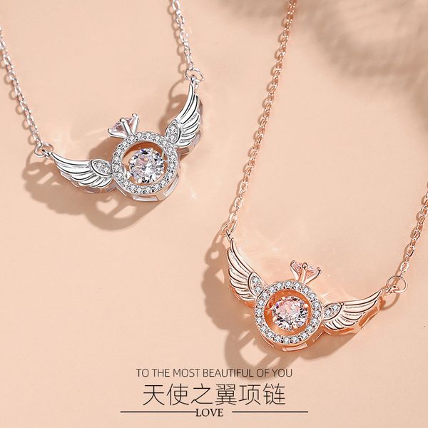 jewelry highly quality women party wedding lovers gifts925 silver angel wing clavicle chain neck personality fashion smart pendant for girlf
jewelry highly quality women party wedding lovers gifts925 silver angel wing clavicle chain neck personality fashion smart pendant for girlf