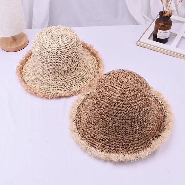 wide brim hats fashion simple design solid color straw hat handmaking uv protection can folder lady sun, Blue;gray
wide brim hats fashion simple design solid color straw hat handmaking uv protection can folder lady sun, Blue;gray
