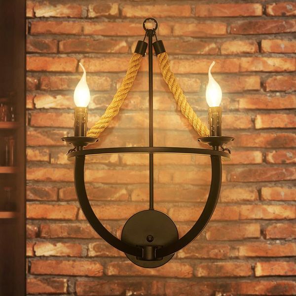 wall lamp american style simple creative bar cafe clothing shop bedroom study room twine retro iron art
wall lamp american style simple creative bar cafe clothing shop bedroom study room twine retro iron art