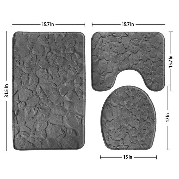 bath mats grey stone texture mat non-slip 3 piece bathroom set rug home washroom decor toilet cover lid cushion sets u-shaped pad
bath mats grey stone texture mat non-slip 3 piece bathroom set rug home washroom decor toilet cover lid cushion sets u-shaped pad