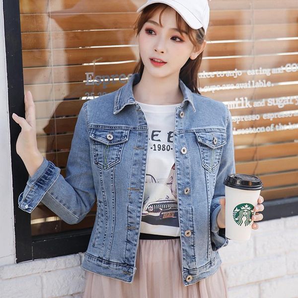 slim denim girl korean style slimming blouse single-breasted retro blue long-sleeved short jacket women's jackets, Black;brown
slim denim girl korean style slimming blouse single-breasted retro blue long-sleeved short jacket women's jackets, Black;brown