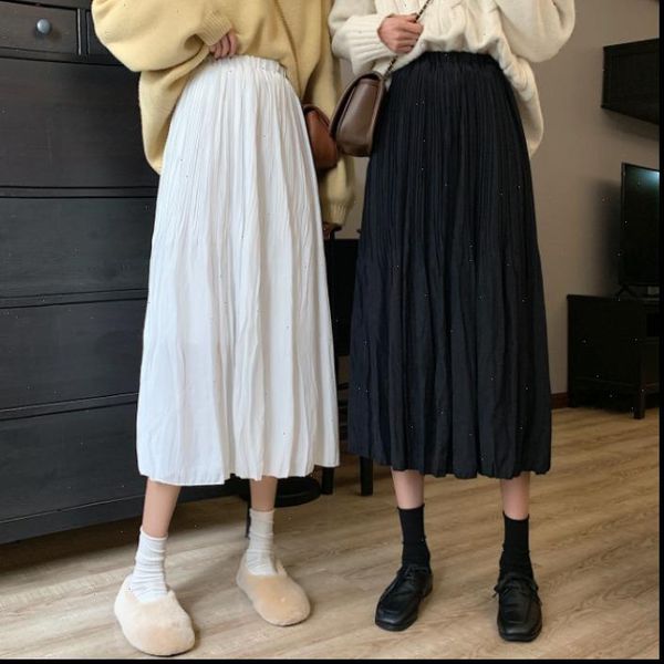 draped rib pleated elastic women skirts high waist long autumn quality midi saia, Black
draped rib pleated elastic women skirts high waist long autumn quality midi saia, Black