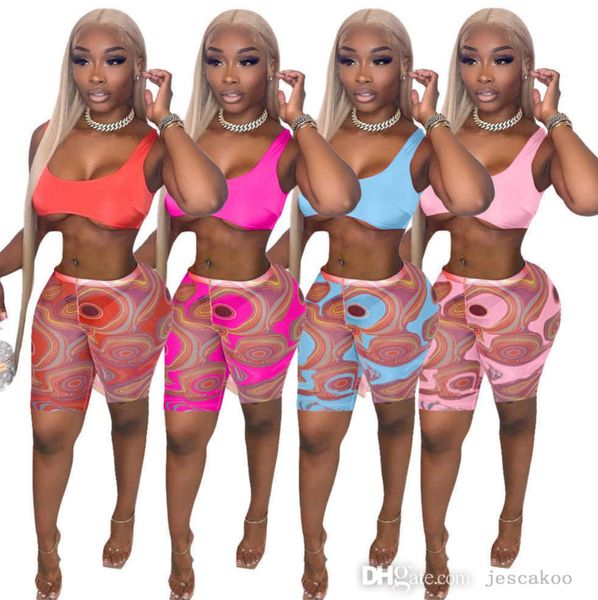 summer women tracksuits designer fashion women's u neck positioning printed sleeveless vest shorts casual slim two piece set s-xxl, Gray
summer women tracksuits designer fashion women's u neck positioning printed sleeveless vest shorts casual slim two piece set s-xxl, Gray
