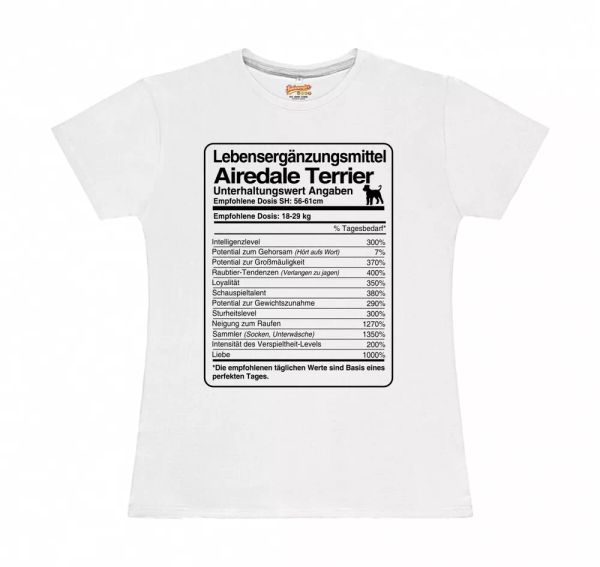 T-Shirt Womens dose Airedale Terrier Life Supplements by siviwonder, Mainly pictures
T-Shirt Womens dose Airedale Terrier Life Supplements by siviwonder, Mainly pictures