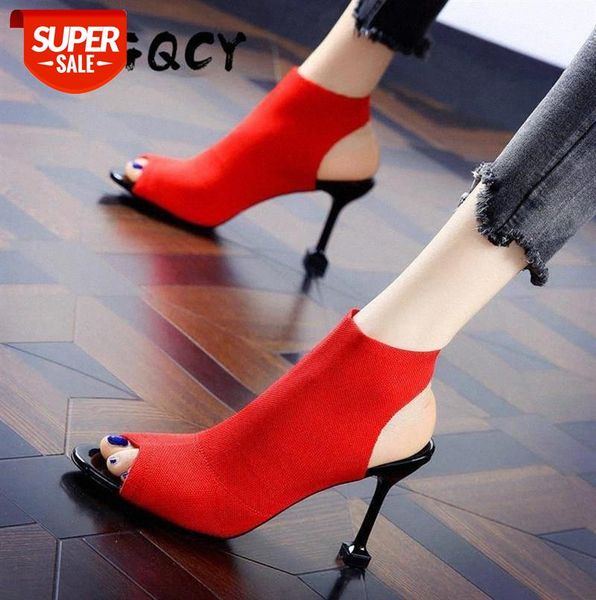 knitted elastic mesh peep toe high heel sandals women new summer shoes woman europe thin heels slip-on open female #sw2q, Black
knitted elastic mesh peep toe high heel sandals women new summer shoes woman europe thin heels slip-on open female #sw2q, Black