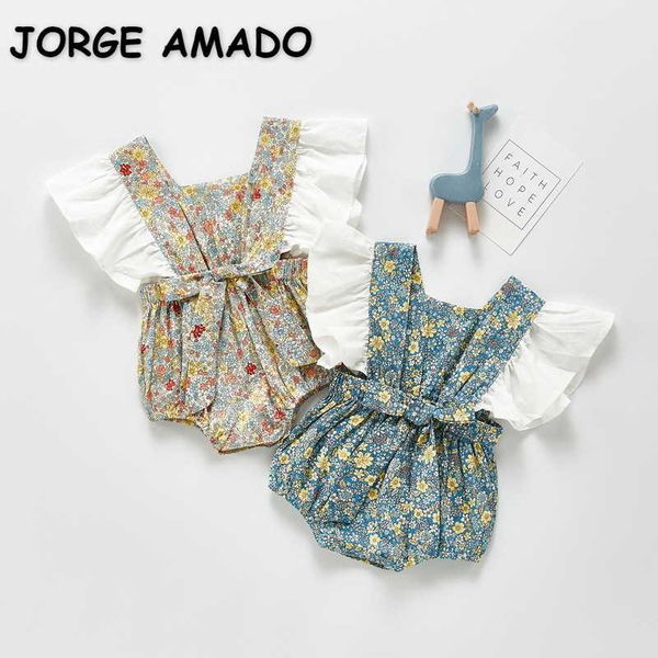 spring baby girl bodysuit floral ruffles sleeves high elastic waist jumpsuit cute fashion born clothes e01 210610, Blue
spring baby girl bodysuit floral ruffles sleeves high elastic waist jumpsuit cute fashion born clothes e01 210610, Blue