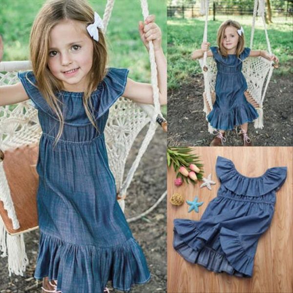 style jeans baby girls girl dress kids princess ruffles off shoulder beach holiday children summer outfits clothes, Red;yellow
style jeans baby girls girl dress kids princess ruffles off shoulder beach holiday children summer outfits clothes, Red;yellow