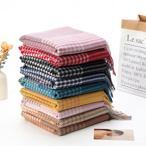 scarves 2021 winter autumn ladies scarf, faux cashmere scarves, classic plaid fringe, fashion warm shawls wraps bufanda stole, Blue;gray
scarves 2021 winter autumn ladies scarf, faux cashmere scarves, classic plaid fringe, fashion warm shawls wraps bufanda stole, Blue;gray
