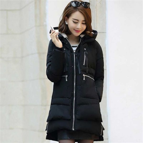 parkas woman winter female coats fashion zipper solid long women jacket pockets polyester down 211216, Black
parkas woman winter female coats fashion zipper solid long women jacket pockets polyester down 211216, Black