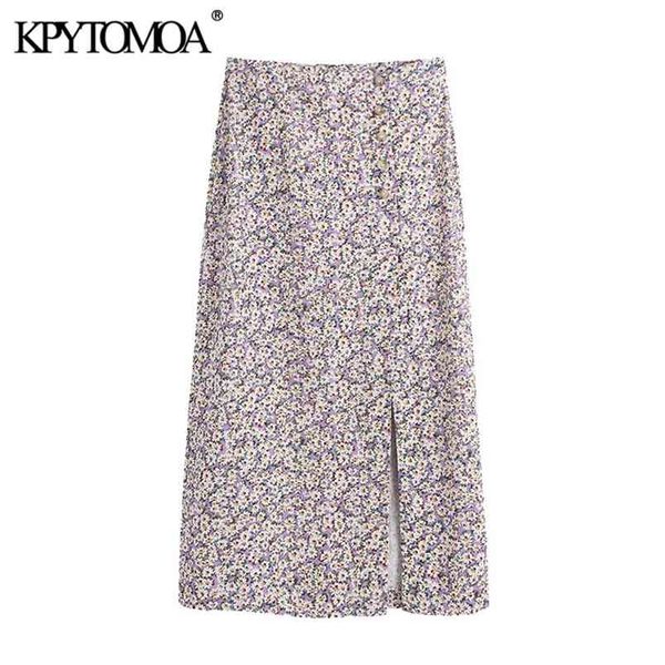 women chic fashion with buttons floral print midi skirt high waist vents hem female skirts mujer 210420, Black
women chic fashion with buttons floral print midi skirt high waist vents hem female skirts mujer 210420, Black