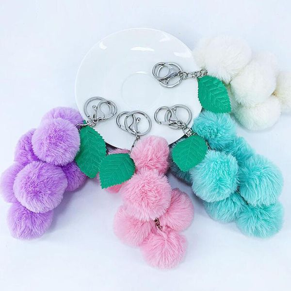 fruit ball key chain faux rabbit fur pompom grape keychain women bag pendant charms keyring, Slivery;golden
fruit ball key chain faux rabbit fur pompom grape keychain women bag pendant charms keyring, Slivery;golden