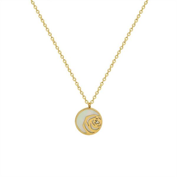 pendant necklaces wholesale stainless steel chain on the neck punk gifts for women fashion white shell flower vintage jewelry, Silver
pendant necklaces wholesale stainless steel chain on the neck punk gifts for women fashion white shell flower vintage jewelry, Silver