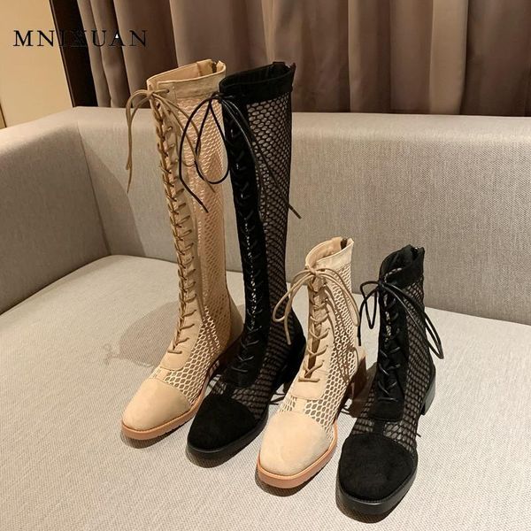 boots fashion summer women 2021 autumn round toe medium heels knee high lace up ladies shoes size 41 42, Black
boots fashion summer women 2021 autumn round toe medium heels knee high lace up ladies shoes size 41 42, Black
