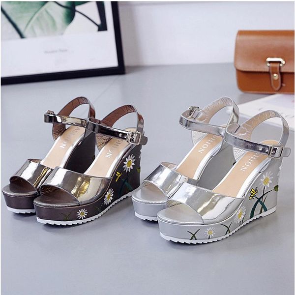 dress shoes womens sandals summer high heel sandalies woman print platform wedge heels ladies party wedges female shoe, Black
dress shoes womens sandals summer high heel sandalies woman print platform wedge heels ladies party wedges female shoe, Black