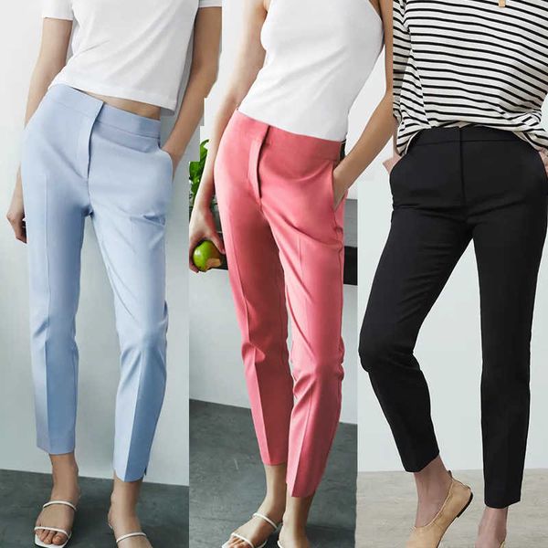 pants za high waist office women casual chic fashion simple s street youth s 210601, Black;white
pants za high waist office women casual chic fashion simple s street youth s 210601, Black;white