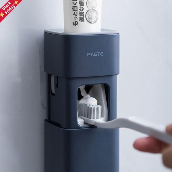 automatic toothpaste dispenser dust-proof toothbrush holder wall mount stand bathroom accessories set squeezers 2021 holders
automatic toothpaste dispenser dust-proof toothbrush holder wall mount stand bathroom accessories set squeezers 2021 holders