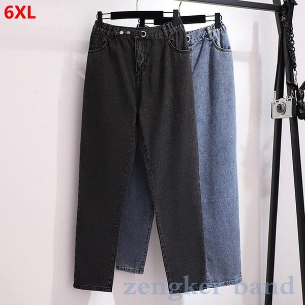 women's jeans spring big size clothing 6xl 5xl 4xl 3xl korean loose wide leg stretch waist pants plus high, Blue
women's jeans spring big size clothing 6xl 5xl 4xl 3xl korean loose wide leg stretch waist pants plus high, Blue