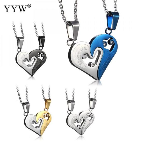 pendant necklaces heart love necklace stainless steel mens womens couple i you pendants puzzle matching fashion jewelry, Silver
pendant necklaces heart love necklace stainless steel mens womens couple i you pendants puzzle matching fashion jewelry, Silver