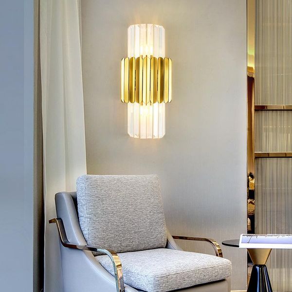 light luxury crystal wall lamp postmodern minimalist bedroom bedside creative background living room lights
light luxury crystal wall lamp postmodern minimalist bedroom bedside creative background living room lights